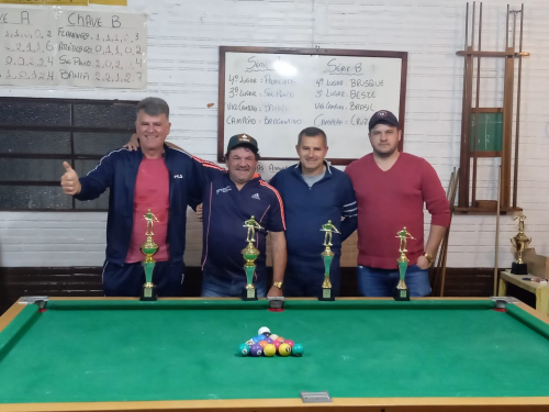 Sinuca: Torneio dos Campeões e Copa Prata - Asbemge